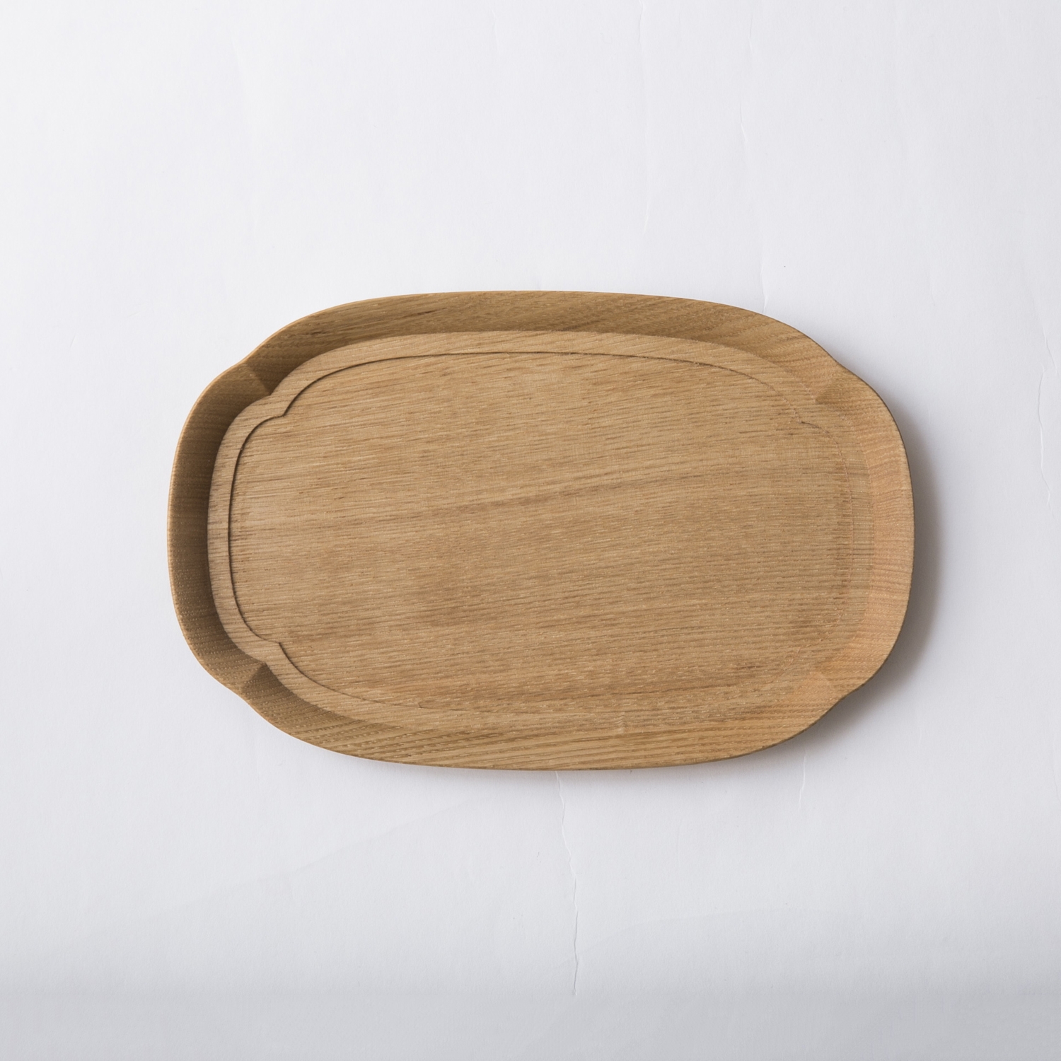 四十沢木材工芸/KITO 長木瓜盆 小 -お盆、皿、敷物をこれ一枚で