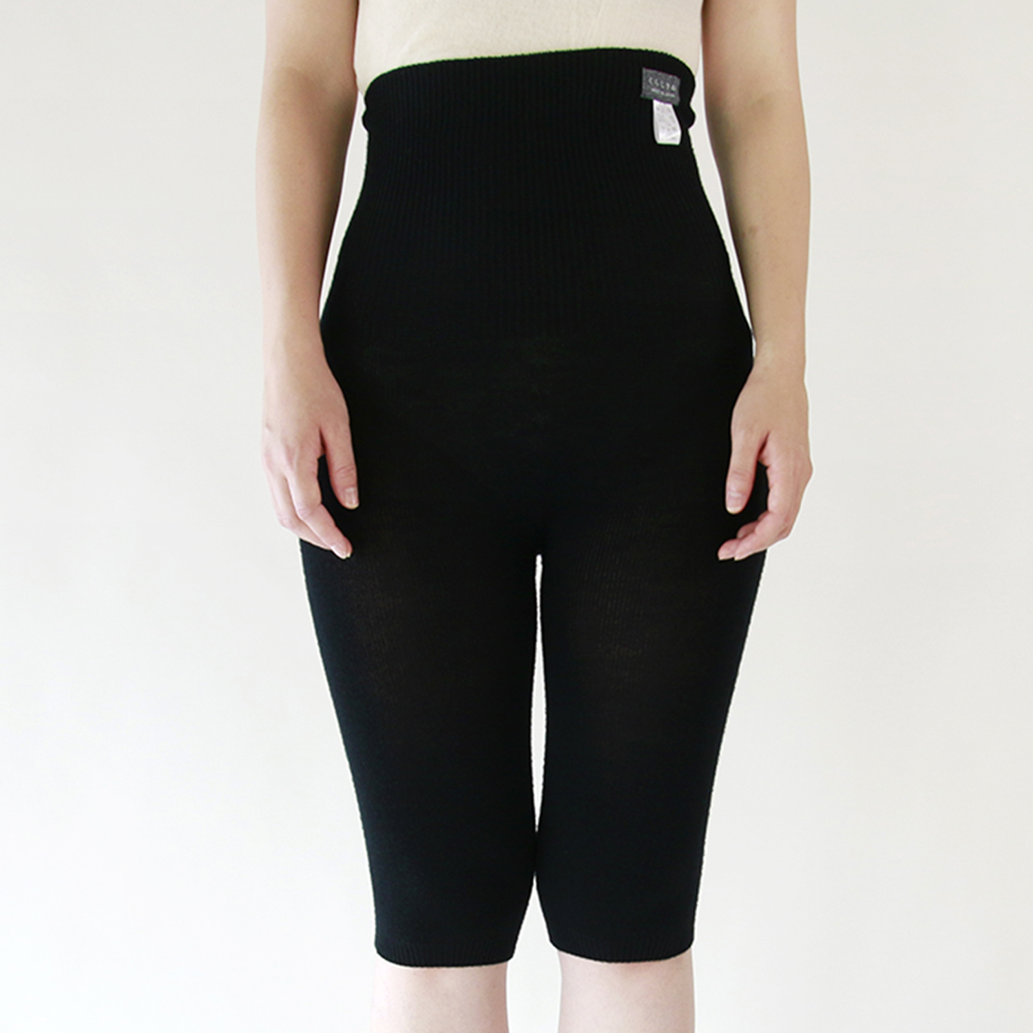 くらしきぬ/はらぱん 内絹外ウール腹巻パンツ ハーフ -腹巻+毛糸の