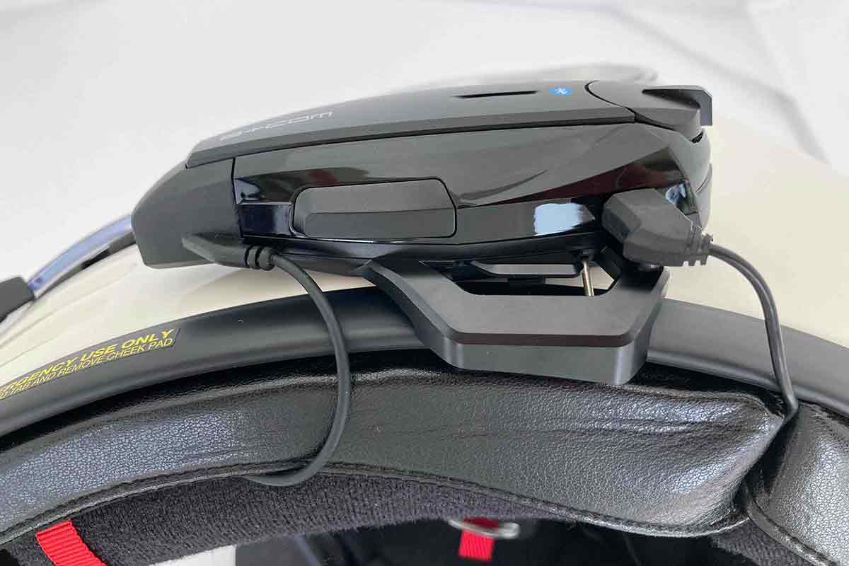 B+COM ONE バイク用インカム フルフェイスヘルメット取付方法 SHOEI