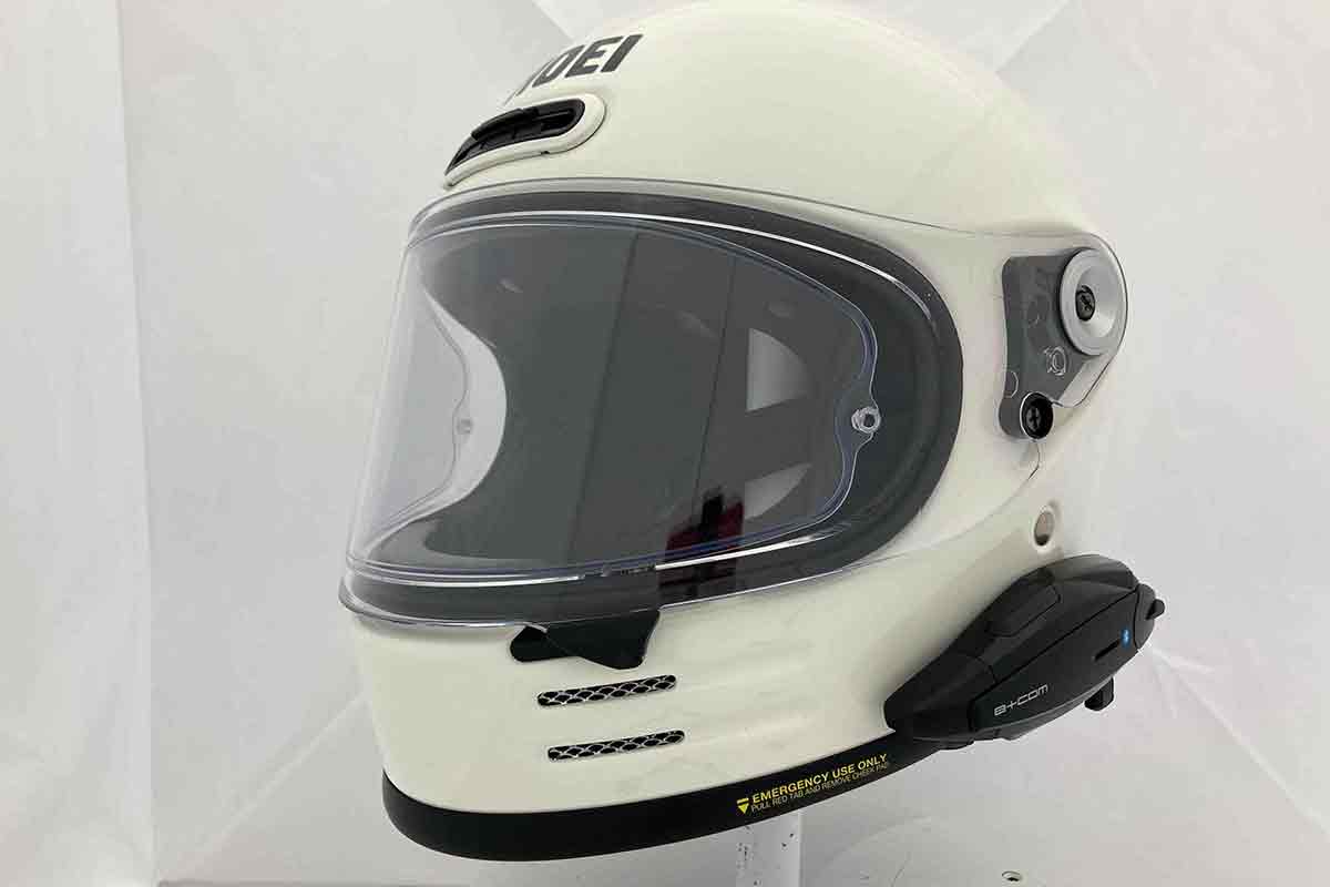 B+COM ONE バイク用インカム フルフェイスヘルメット取付方法 SHOEI