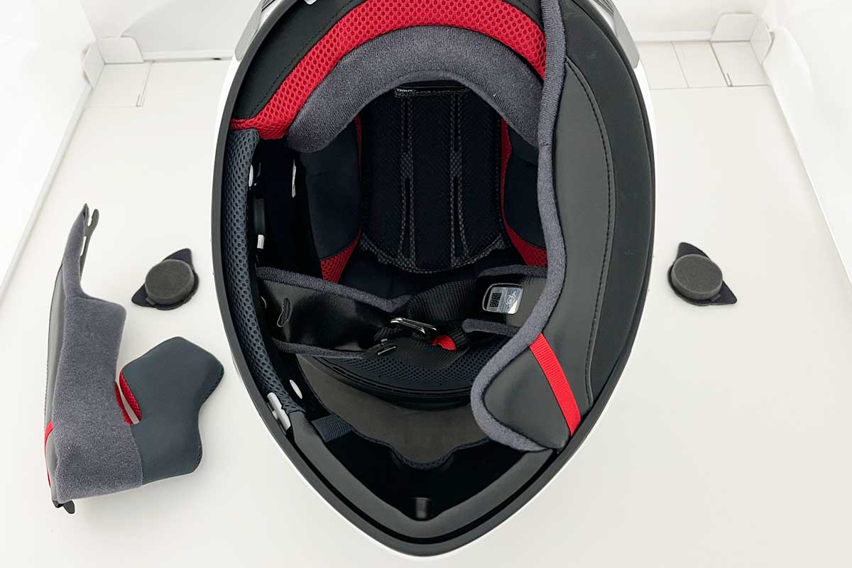 B+COM SB6X バイク用インカム フルフェイスヘルメット取付方法 SHOEI X