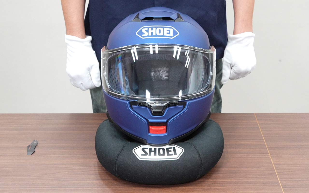 B+COM SX1 バイク用インカム フルフェイスヘルメット取付方法 SHOEI GT