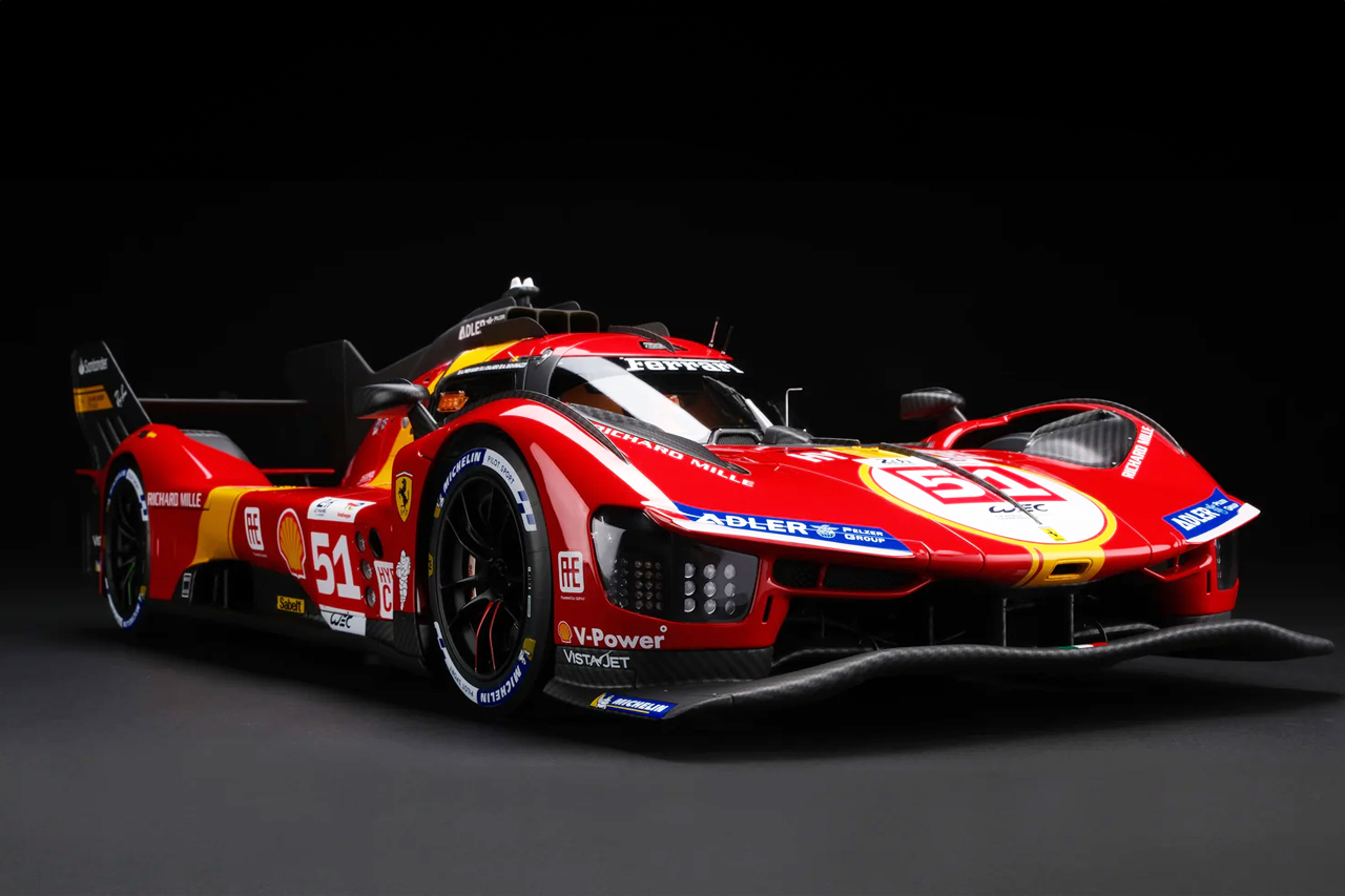 The Ferrari 499P LeMans-winning car by the Amalgam Collection is 1