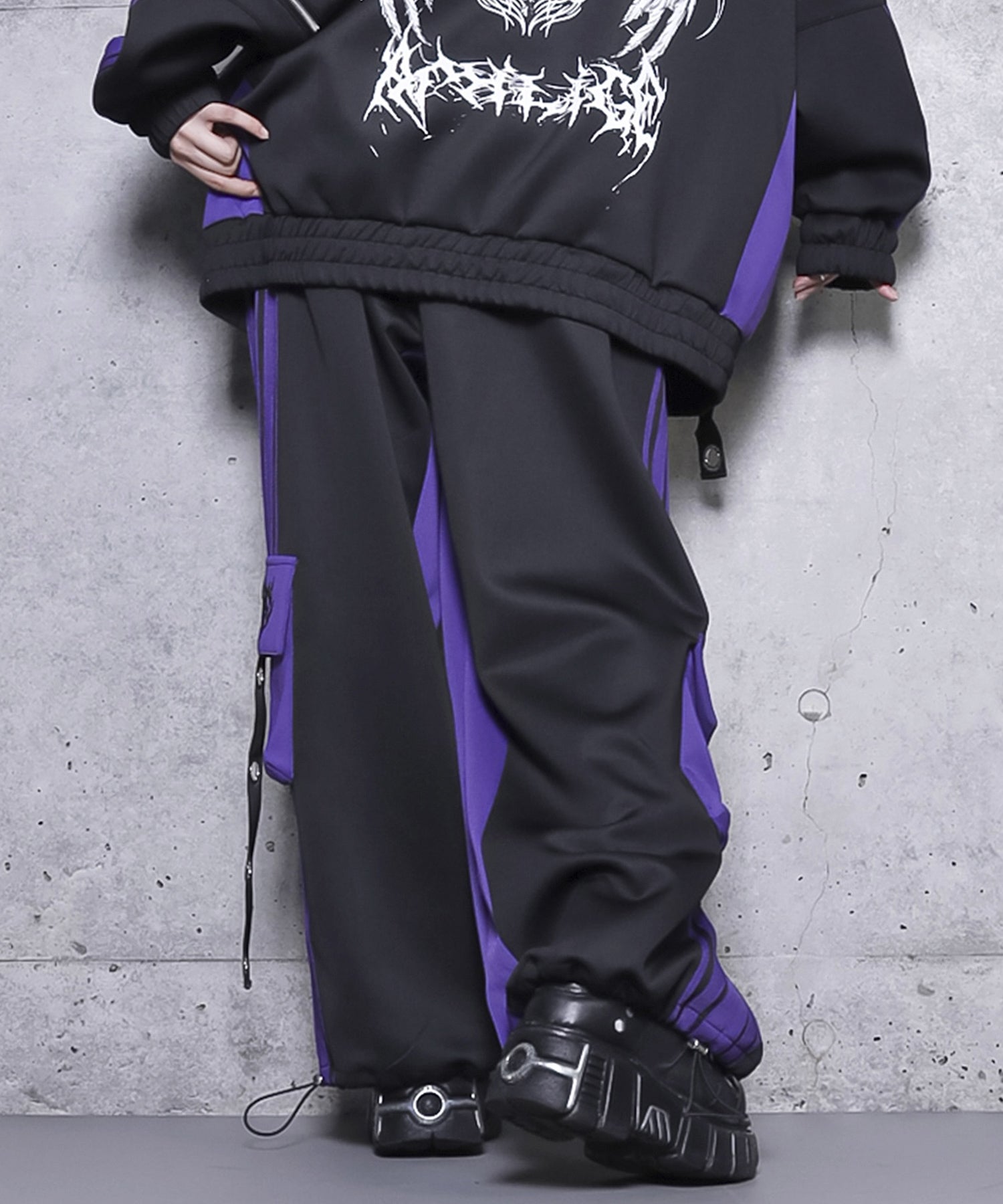 バイカラー裾ポケットラインジャージパンツ– A AM STUDIO