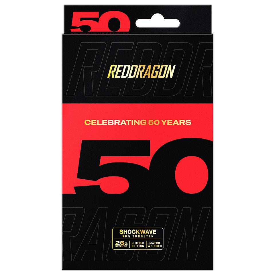 Red Dragon Shockwave Steel Tip Darts - 26gm