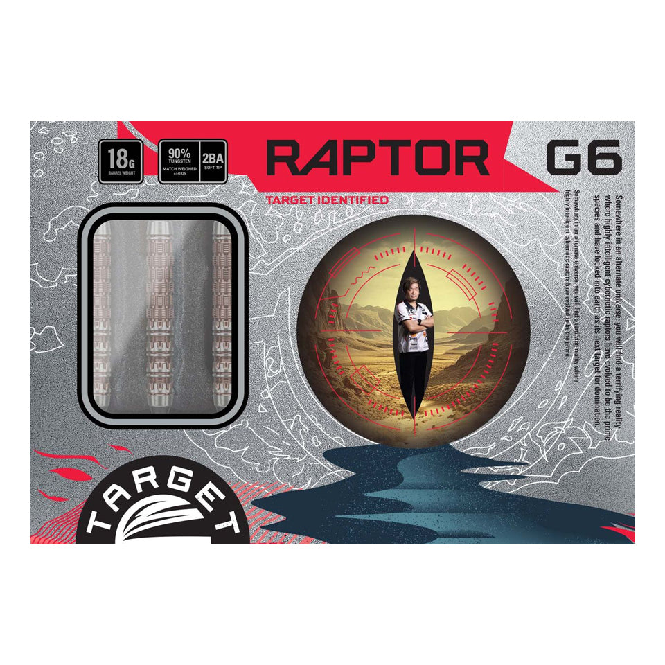 Target Prime Raptor Gen 6 Soft Tip Darts - 18gm