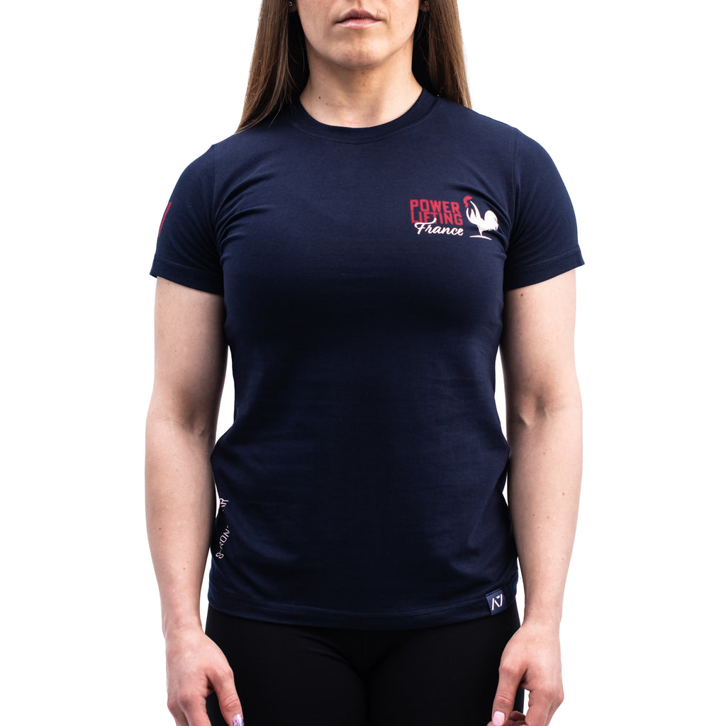 A7 Bar Grip Tシャツ『Powerlifting France Navy』 Women's – A7 Japan