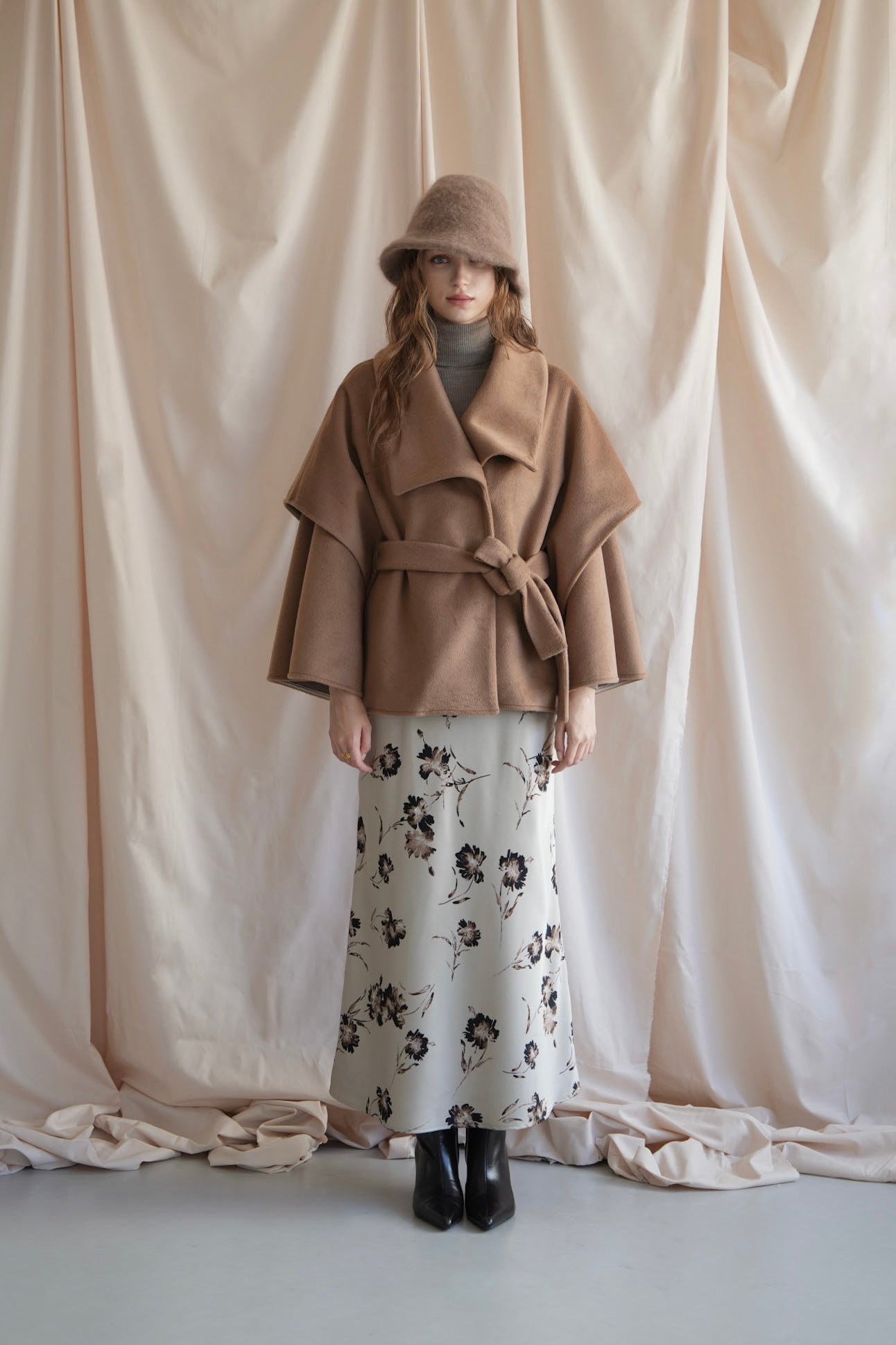 flare cape coat – Acka online store