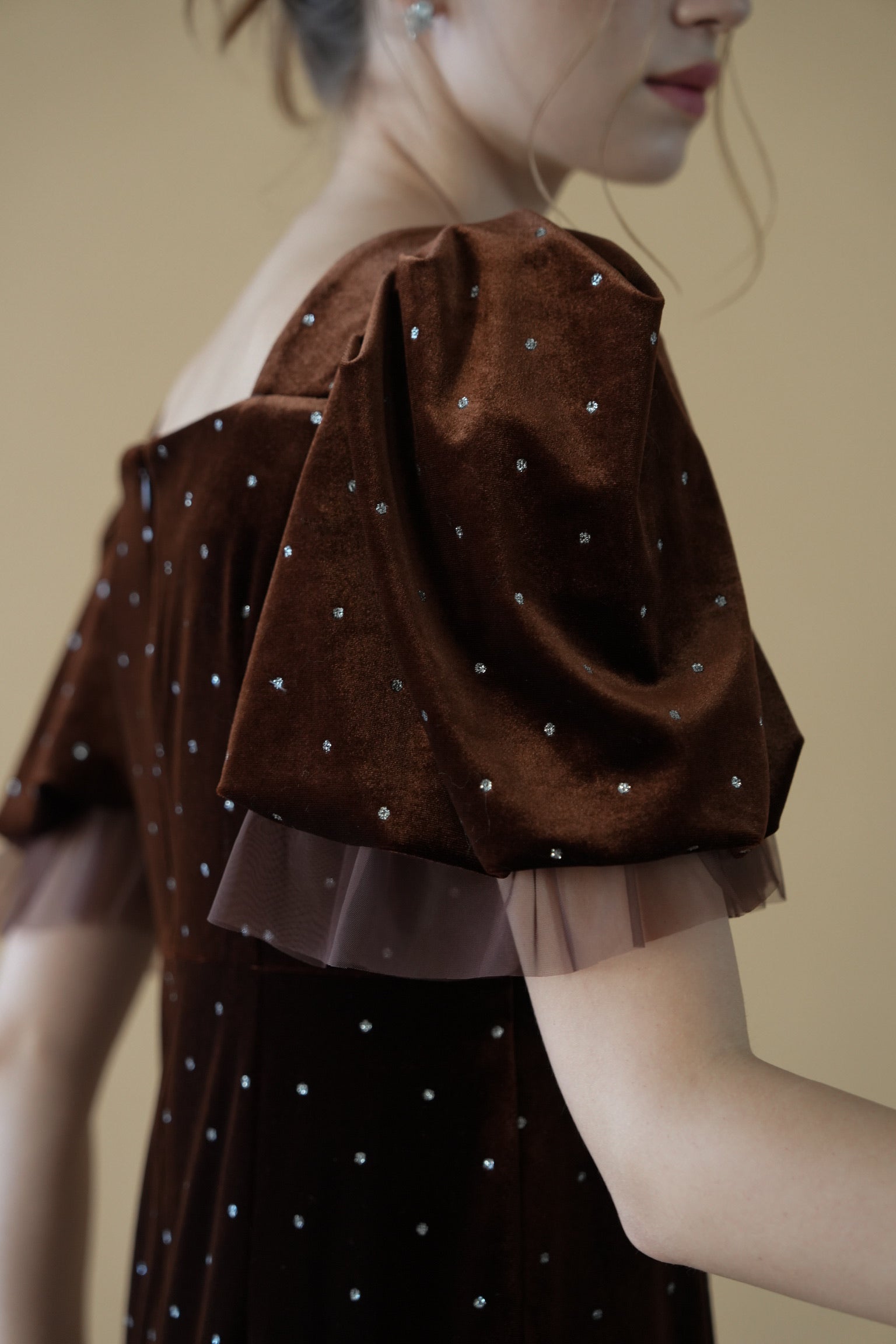 bijou dot velours dress – Acka online store