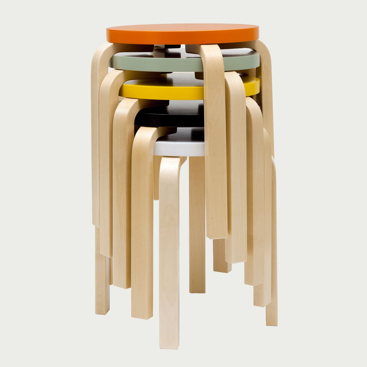Artek Alvar Aalto Anniversary Colors Stool E60 - Artek Alvar Aalto