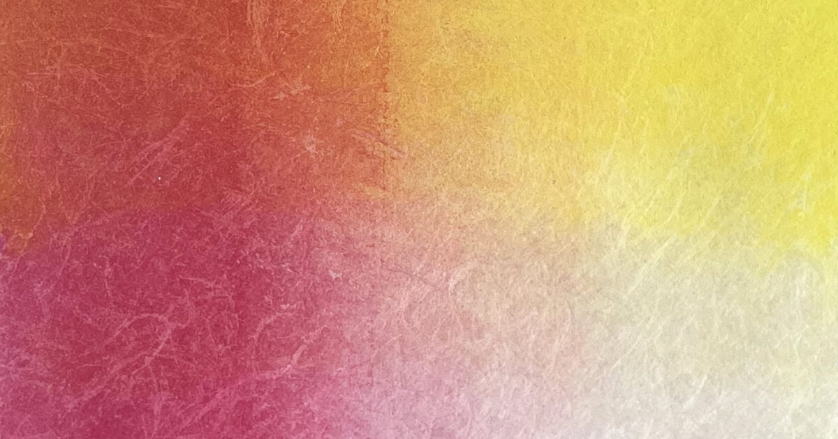 百瀬寿「Square Vertibal Magenta and Horizontal Yellow」/原画/絵画