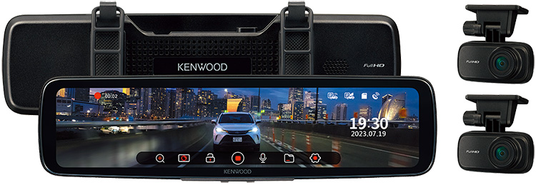 ケンウッド デジタルルームミラー型ドライブレコーダーDRV-EM4800