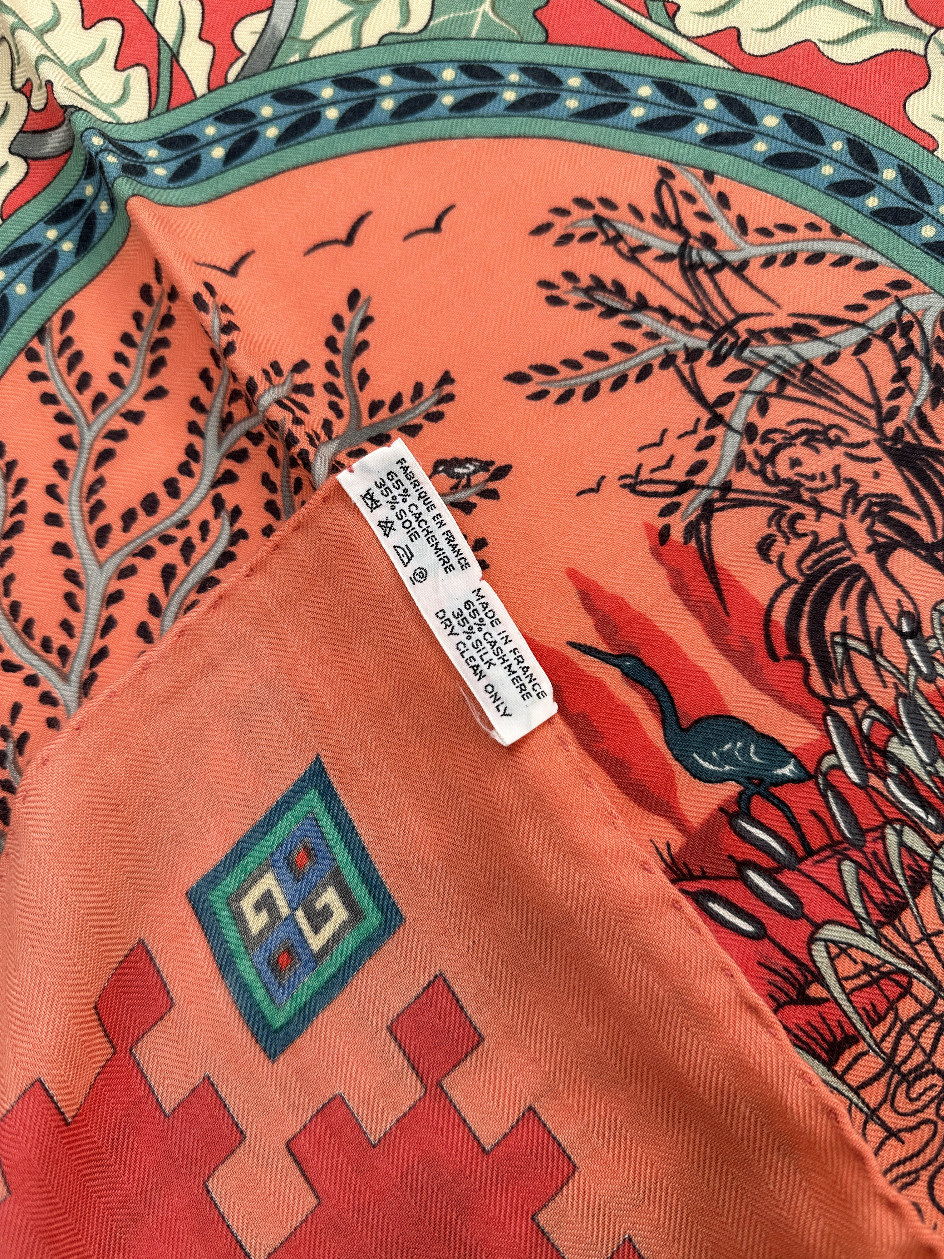 Hermès Musique des Dieux Cashmere Silk 140