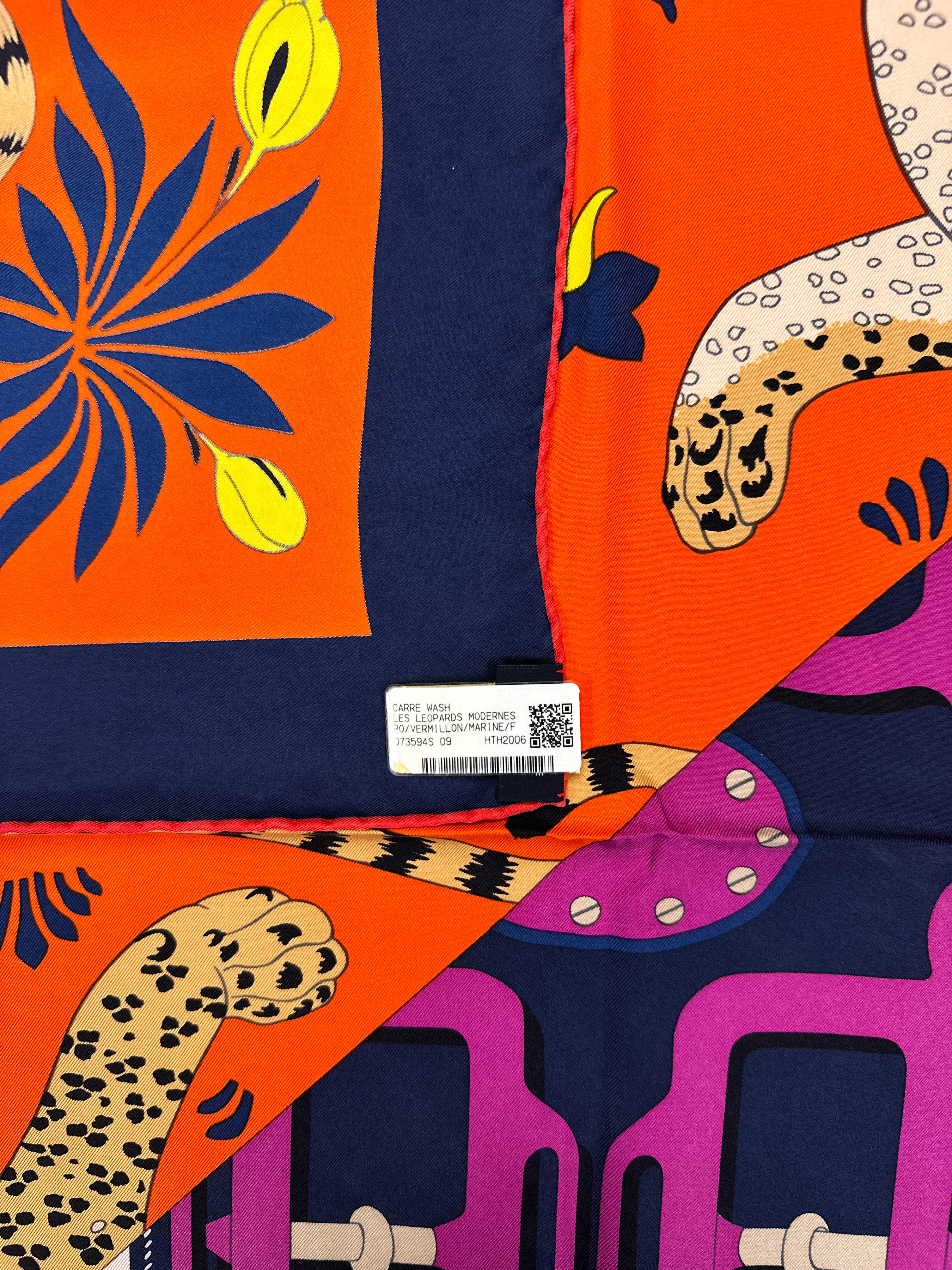 Hermès Les Léopards Modernes 90