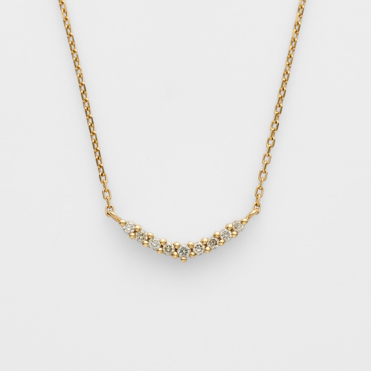 購入 K18 ネックレス K18 ミニ ジェントルバー ゴールドネックレス