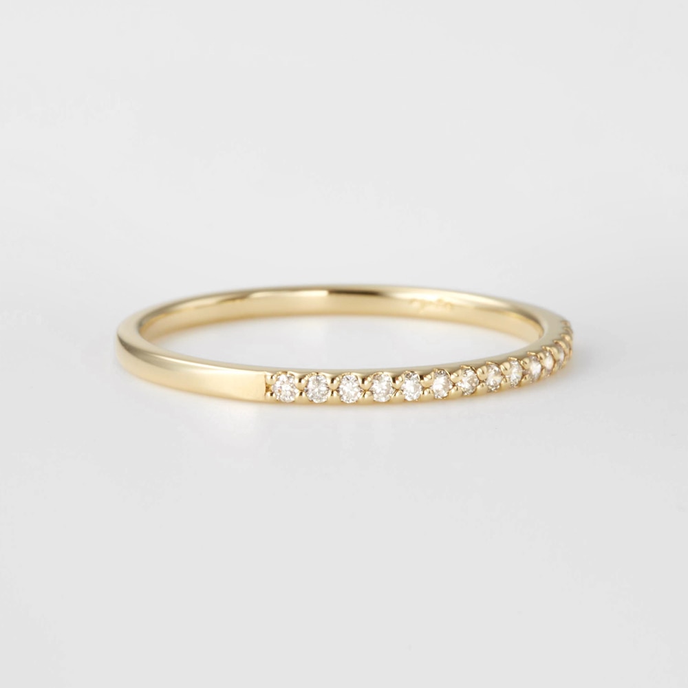 K18ハーフエタニティリング｜リング｜アガット 公式オンラインストア