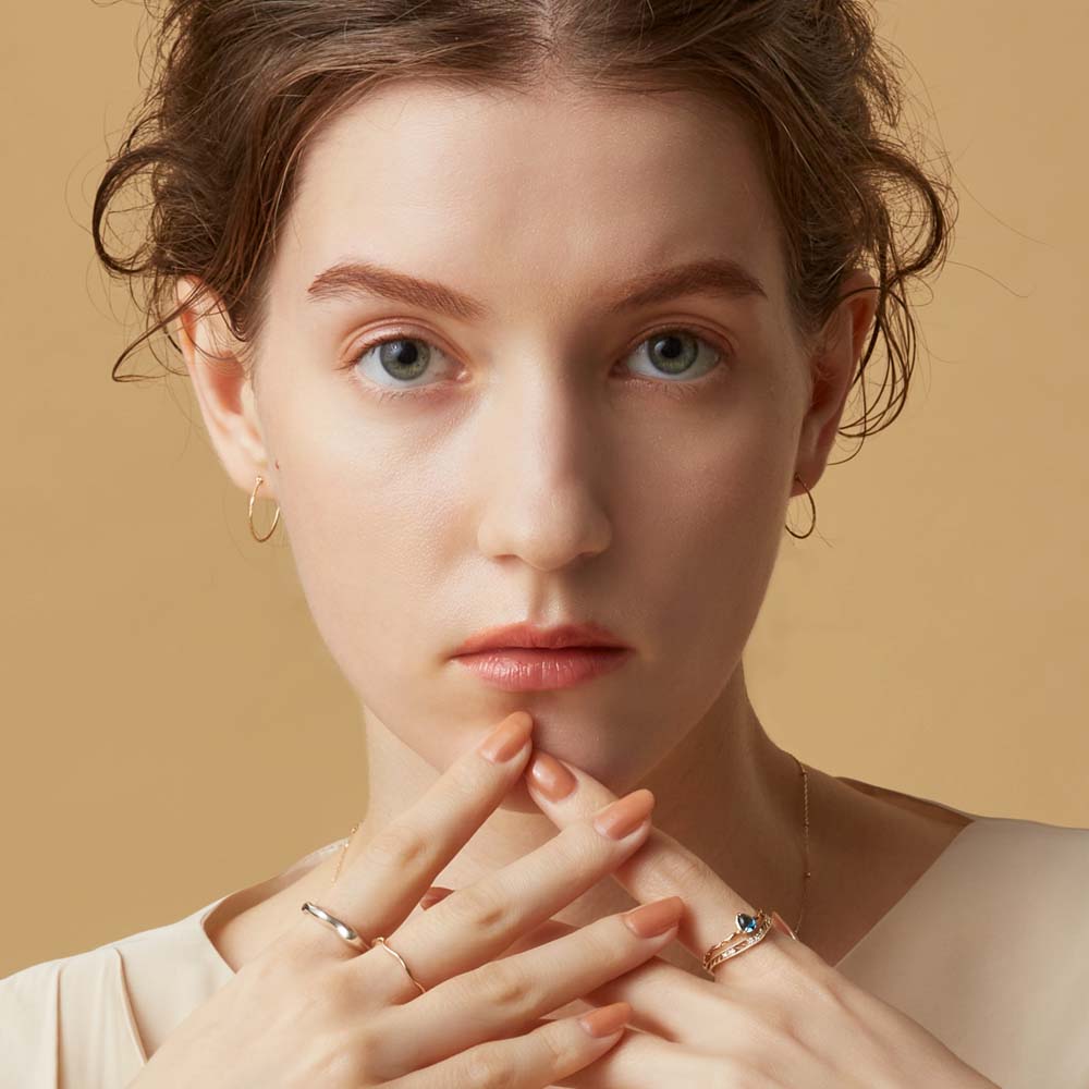 agete K10 透かし 葉モチーフ ピンクゴールドリング 楽天市場