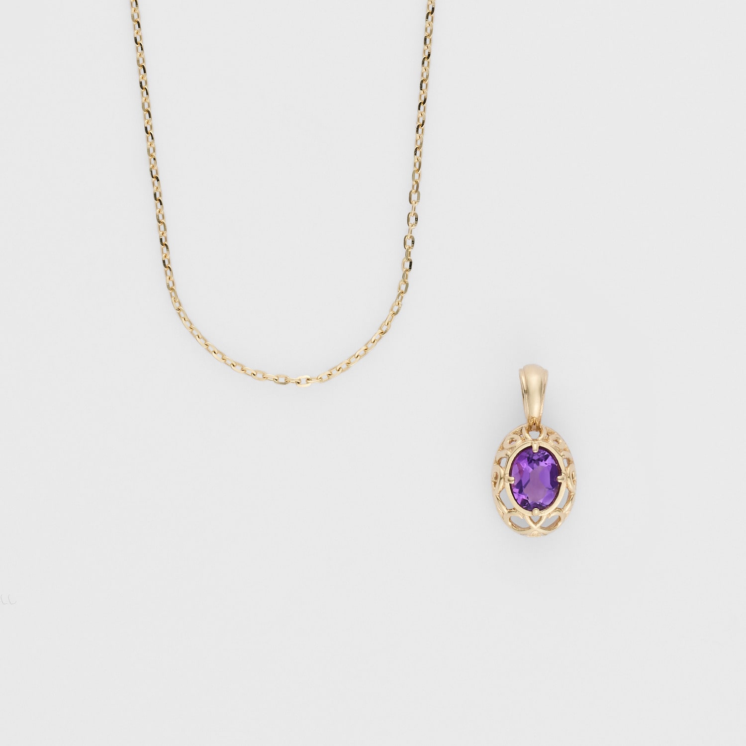 2月誕生石＞K10アメジストネックレス｜ネックレス｜アガット 公式