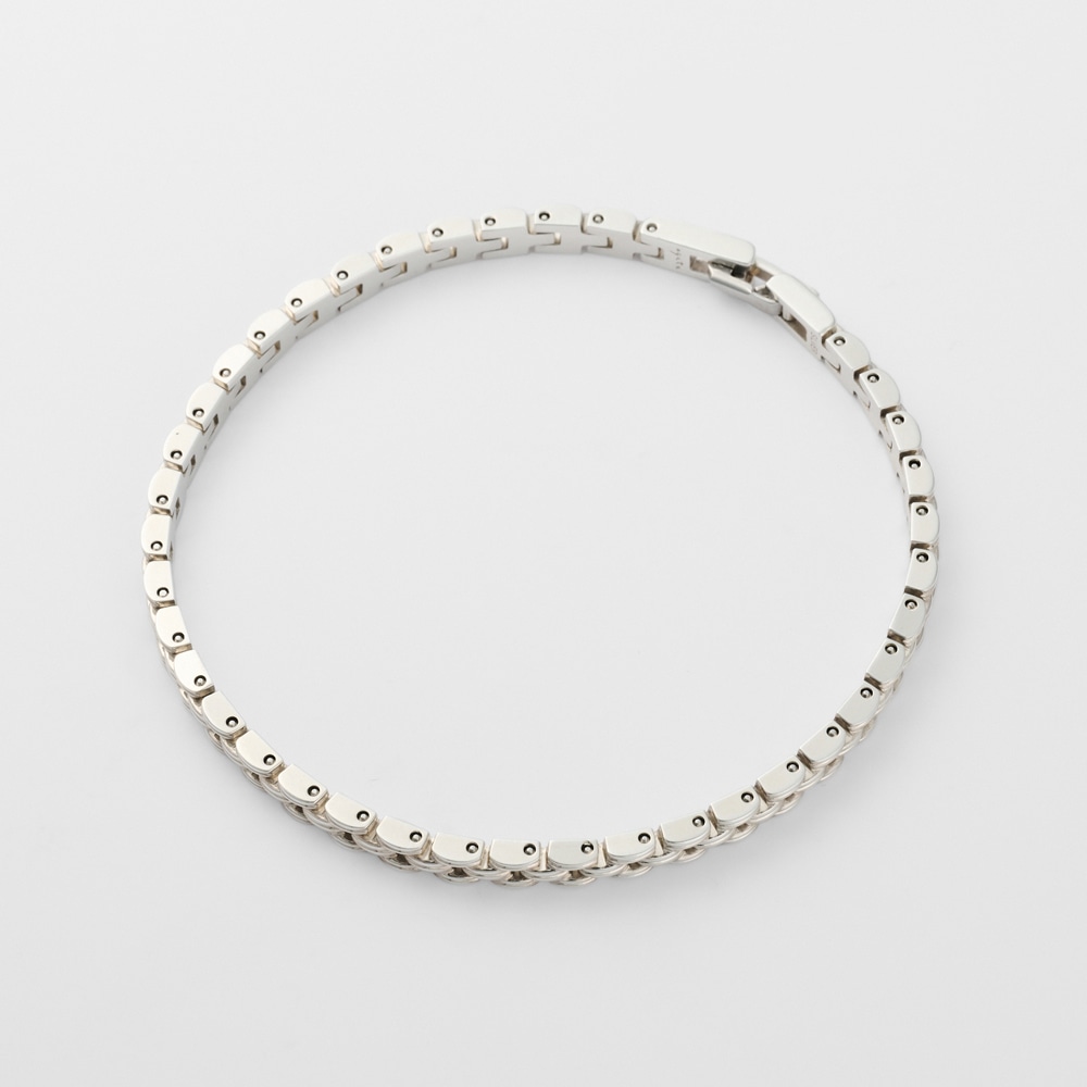 ageteグリーンルチルクォーツ×パール バングル＊巾着付き agete