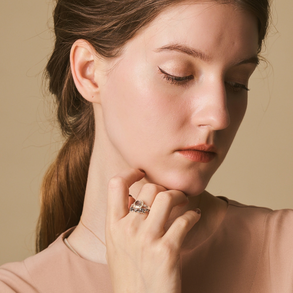 シルバーラブラドライト／クォーツリング｜リング｜アガット 公式