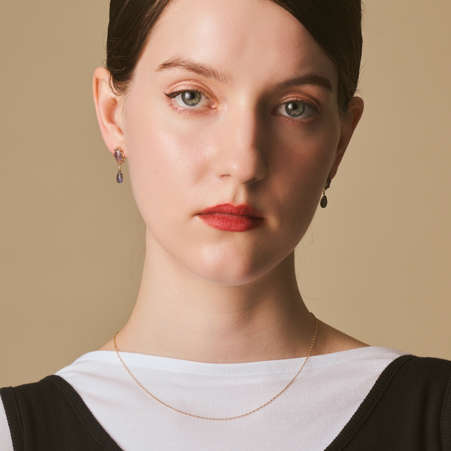 K10ラブラドライトピアスチャーム｜ピアスチャーム｜アガット 公式