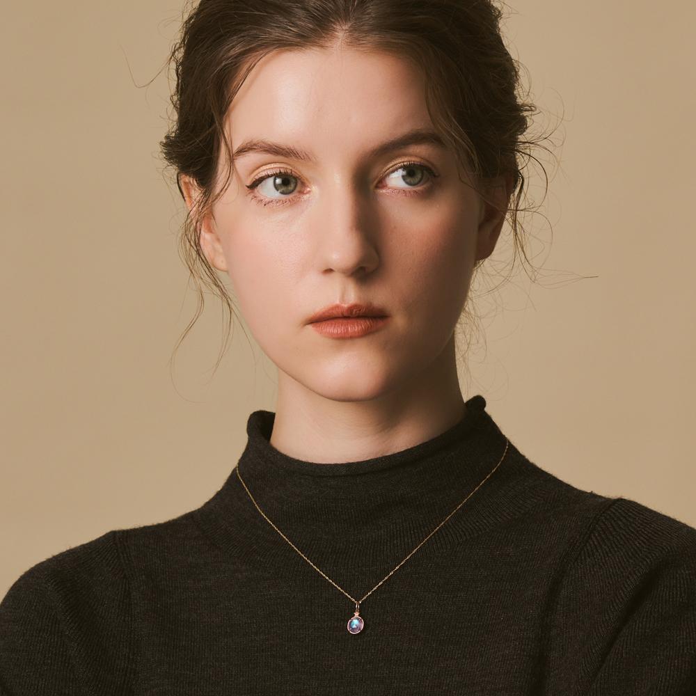 K5アメジスト／ラブラドライトチャーム｜ネックレスチャーム｜アガット