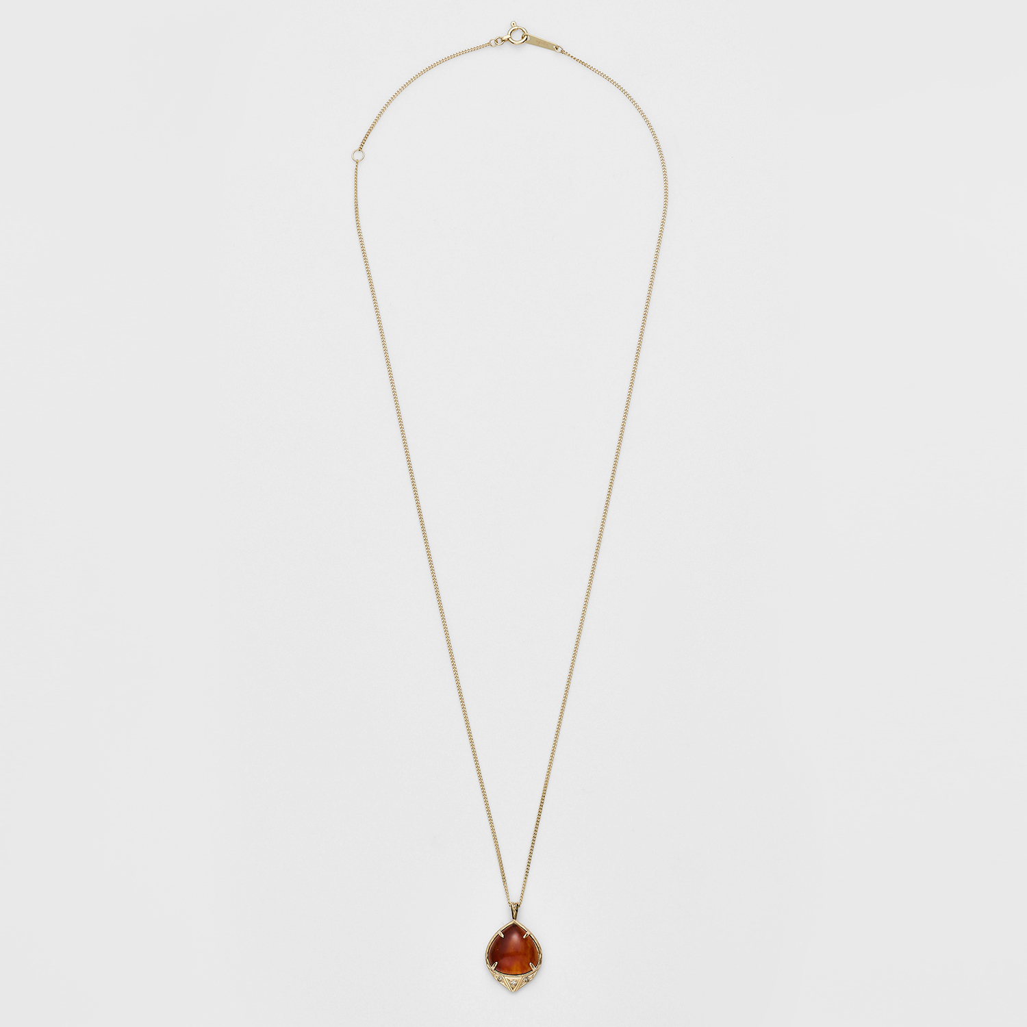 K10アンバー／ダイヤモンドネックレス｜ネックレス｜アガット 公式