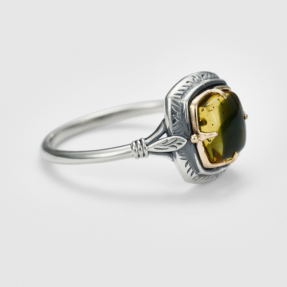 シルバーアンバー／ジェットリング｜リング｜アガット 公式オンライン