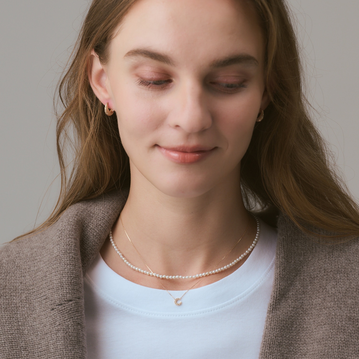 K10ダイヤモンドネックレス（0.05ct）｜ネックレス｜アガット 公式