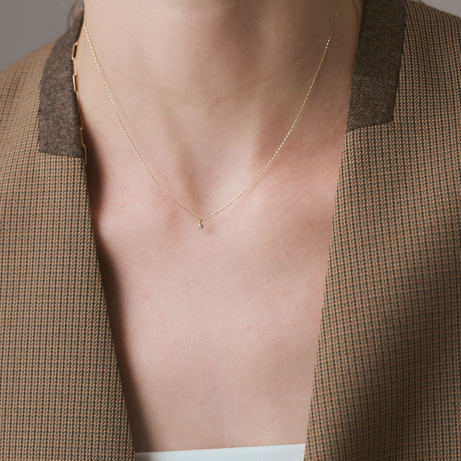 K10ダイヤモンドネックレス（0.03ct）｜ネックレス｜アガット 公式