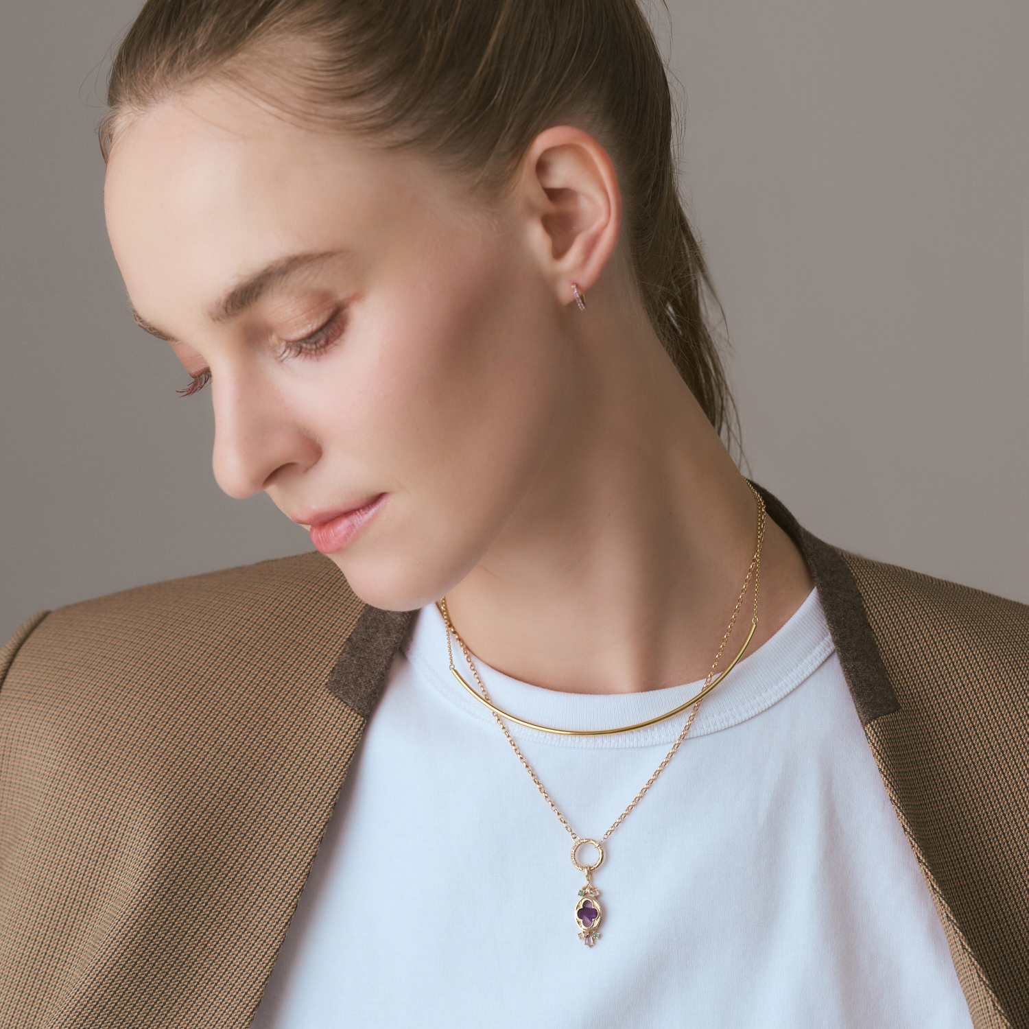 K10マルチストーンチャーム｜ネックレスチャーム｜アガット 公式