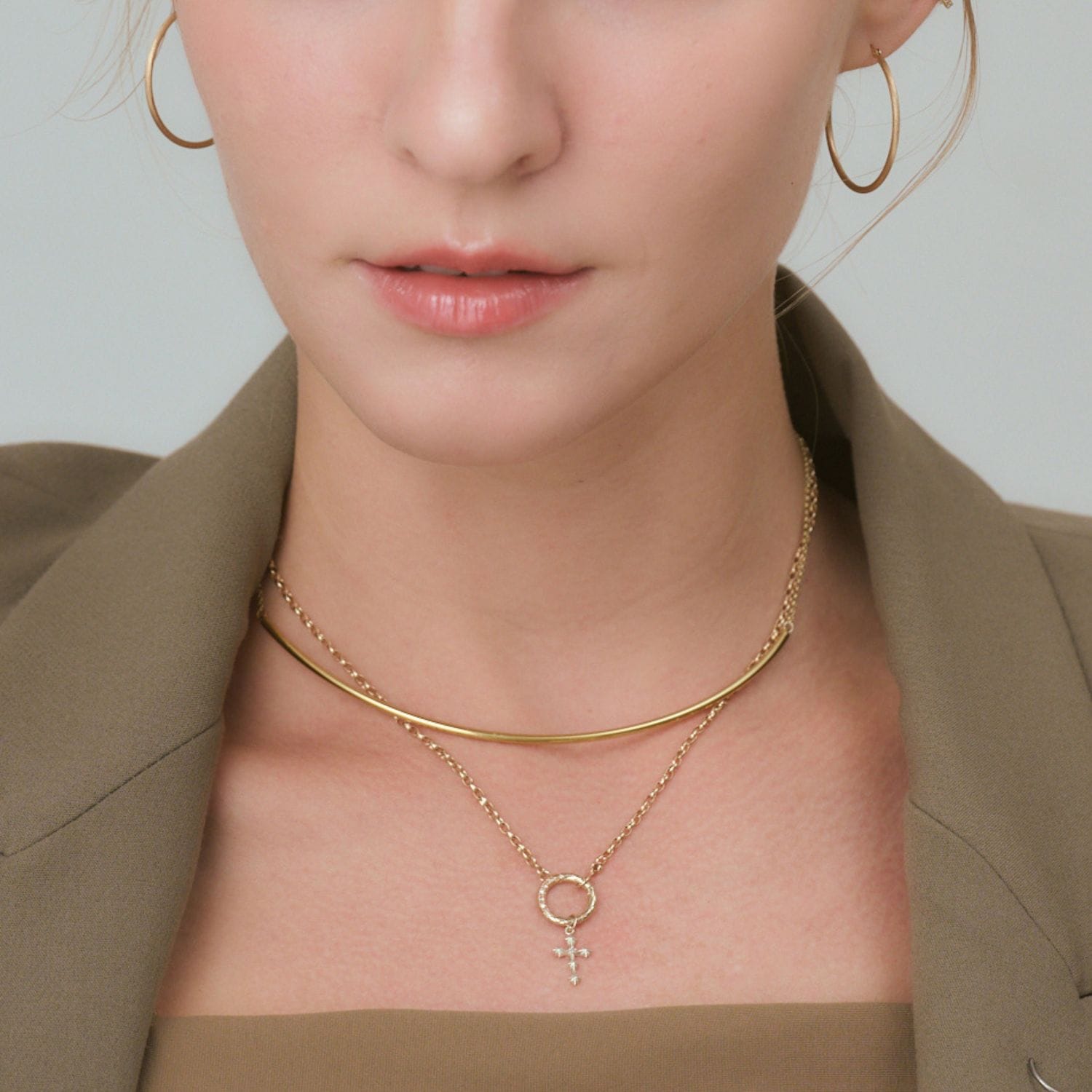 シルバーダイヤモンドピアスチャーム(片耳用)｜ピアスチャーム