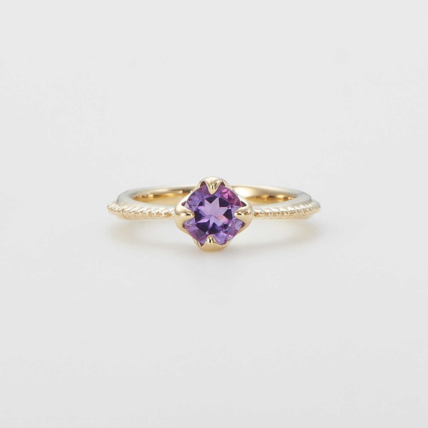 2月誕生石＞K10アメジストベビーリング｜リング｜アガット 公式