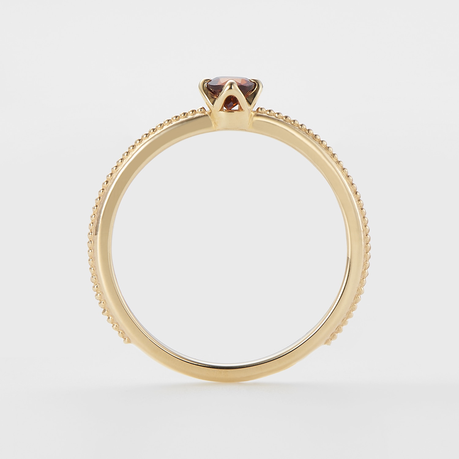 1月誕生石＞K10ガーネットピンキーリング（マザー）｜ピンキーリング