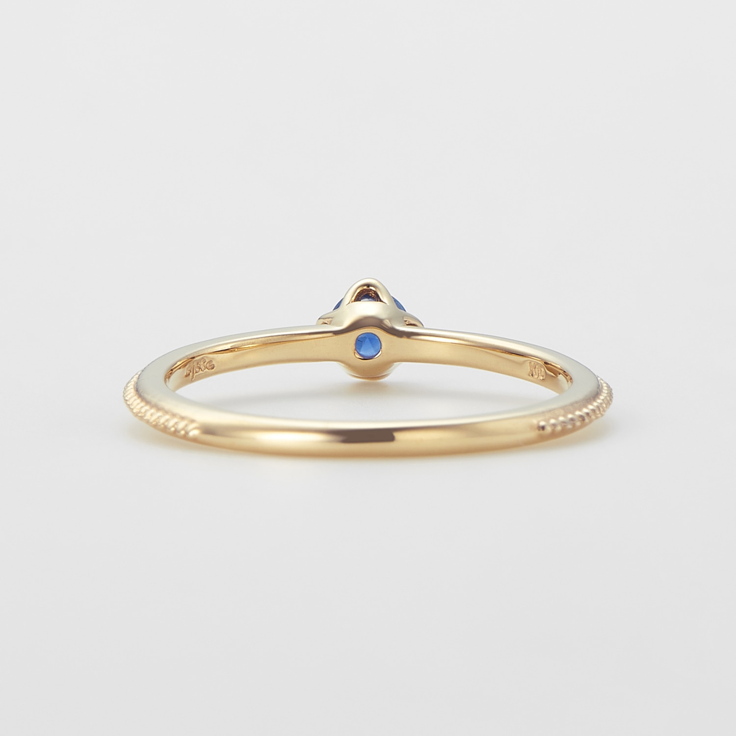 9月誕生石＞K10サファイアピンキーリング（マザー）｜ピンキーリング