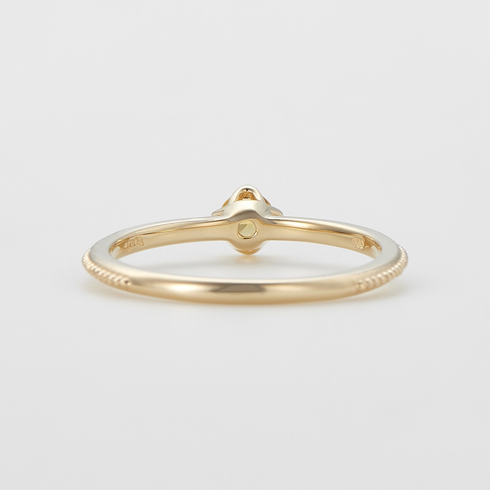 11月誕生石＞K10シトリンピンキーリング（マザー）｜ピンキーリング