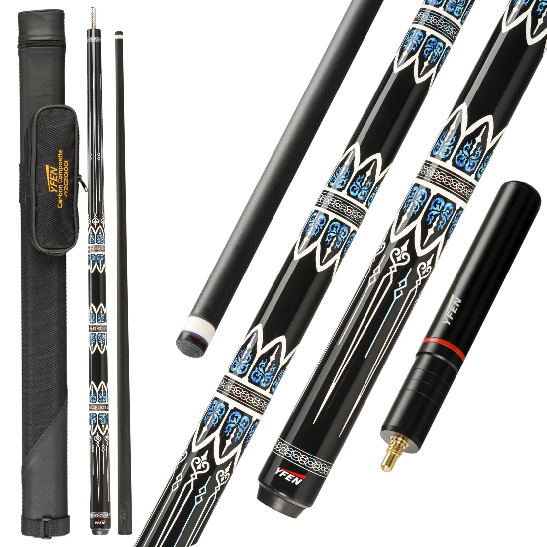 YFen Series Carbon Fiber Pool Cue Stick Professional Billiards