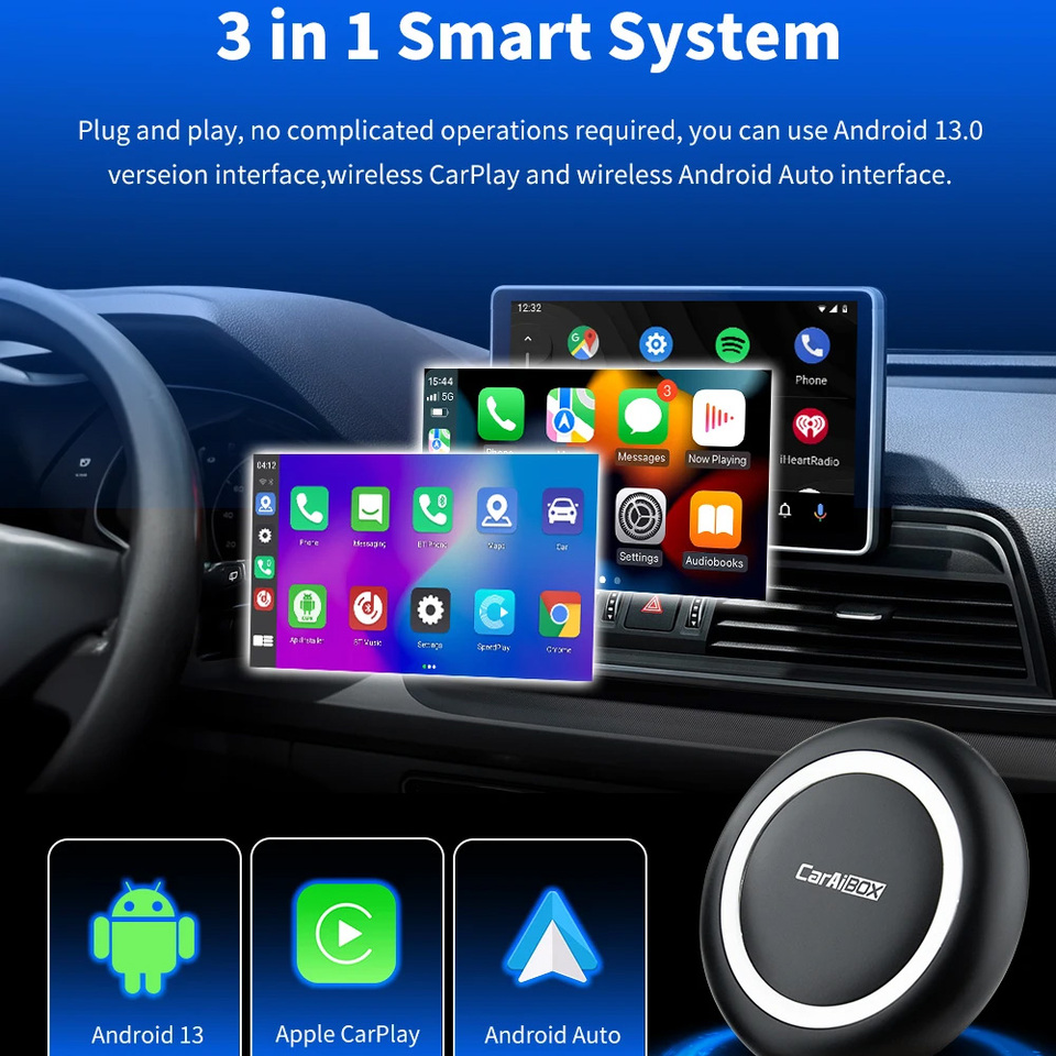 13インチ 4+32インチ Carplay カーナビゲーションデバイス ワイヤレス