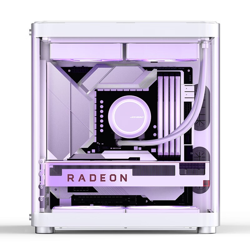 Jonsbo TK-1 Version 2.0 M-ATX ITX Case Ring Tempered Glass Side