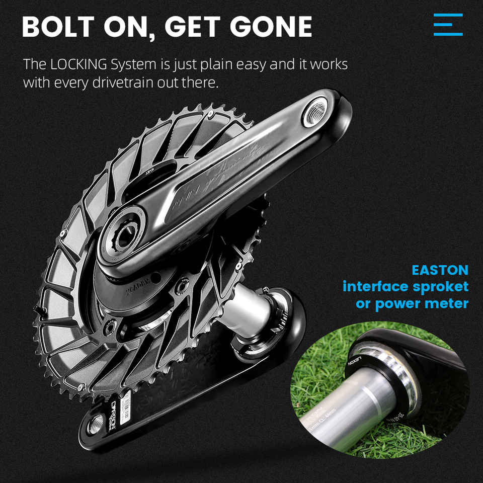 LEXON 道路フルカーボンクランクセット超軽量自転車クランク 29