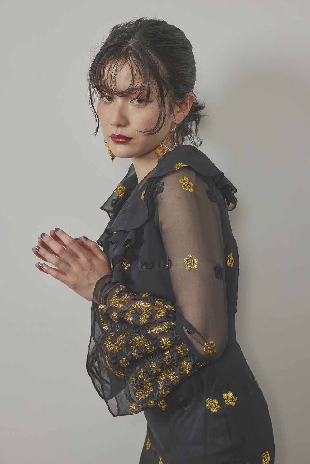 アエダム｜着物レンタルストア / Flower Lace Mermaid Dress & Front