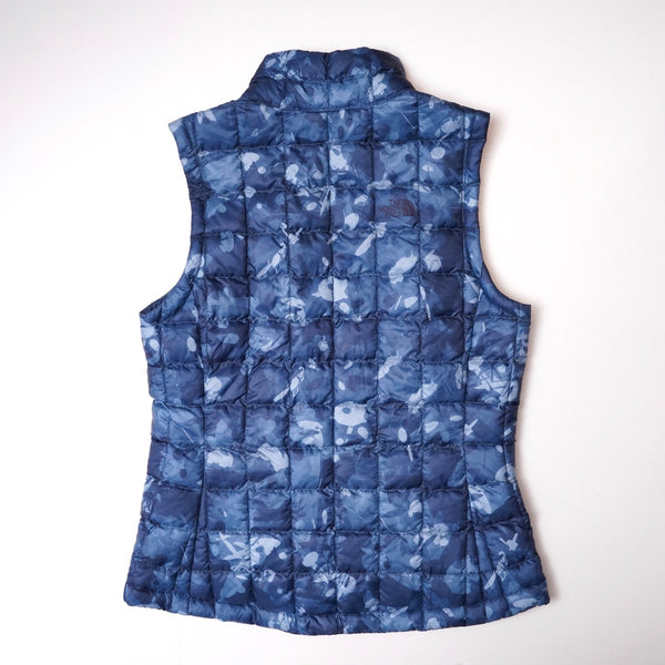 ノースフェイス ブルー ネイビー 迷彩柄 サーモボール エコ ベスト