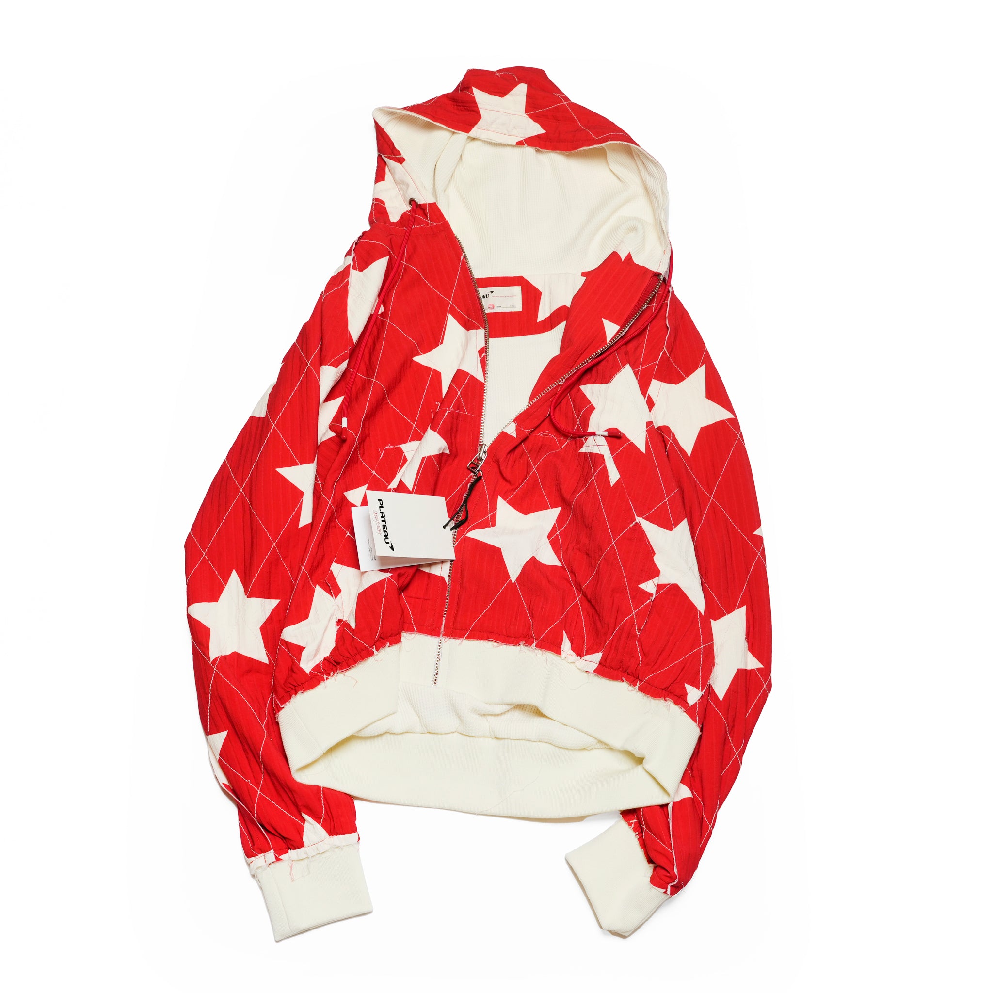 Pla25ssj11_Red | Star zip-up jacket | Color:Red【PLATEAU STUDIO_