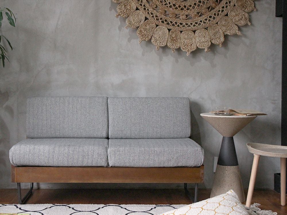 取扱終了][新仕様] ウォーム LD ソファ アームレス ヘリンボーン - a