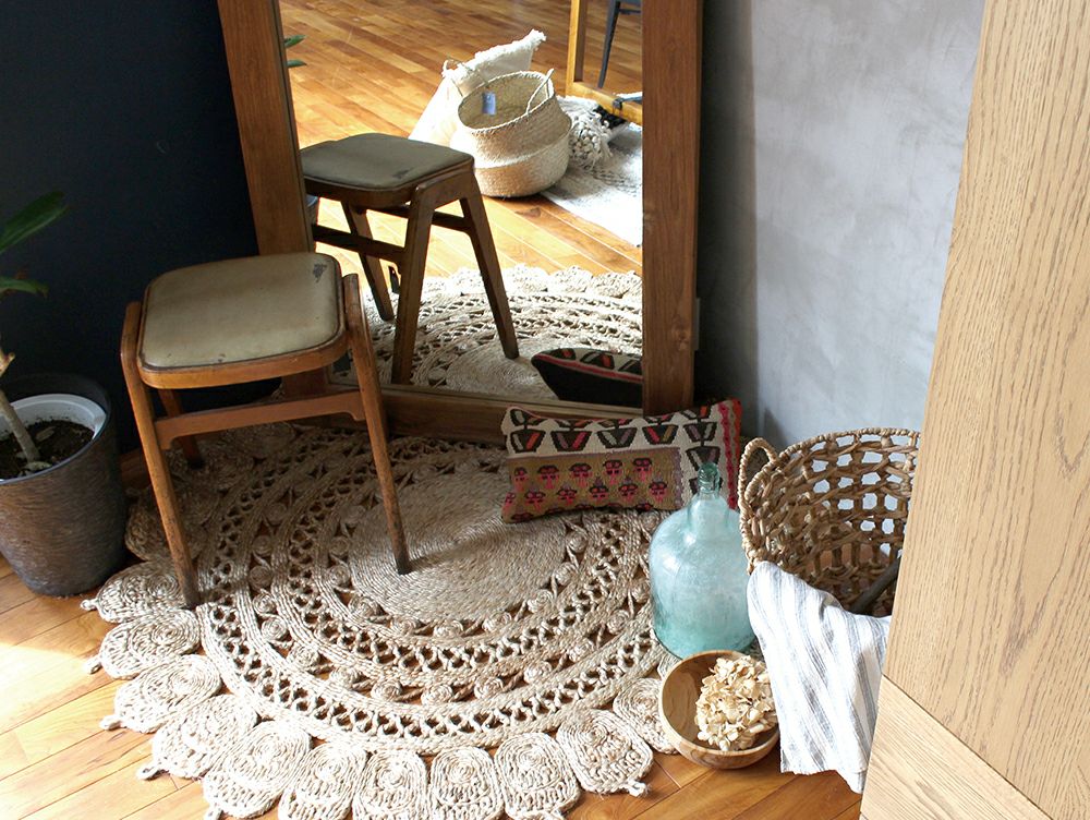 送料無料】オールドチークミラー L | 家具・インテリア a.depeche