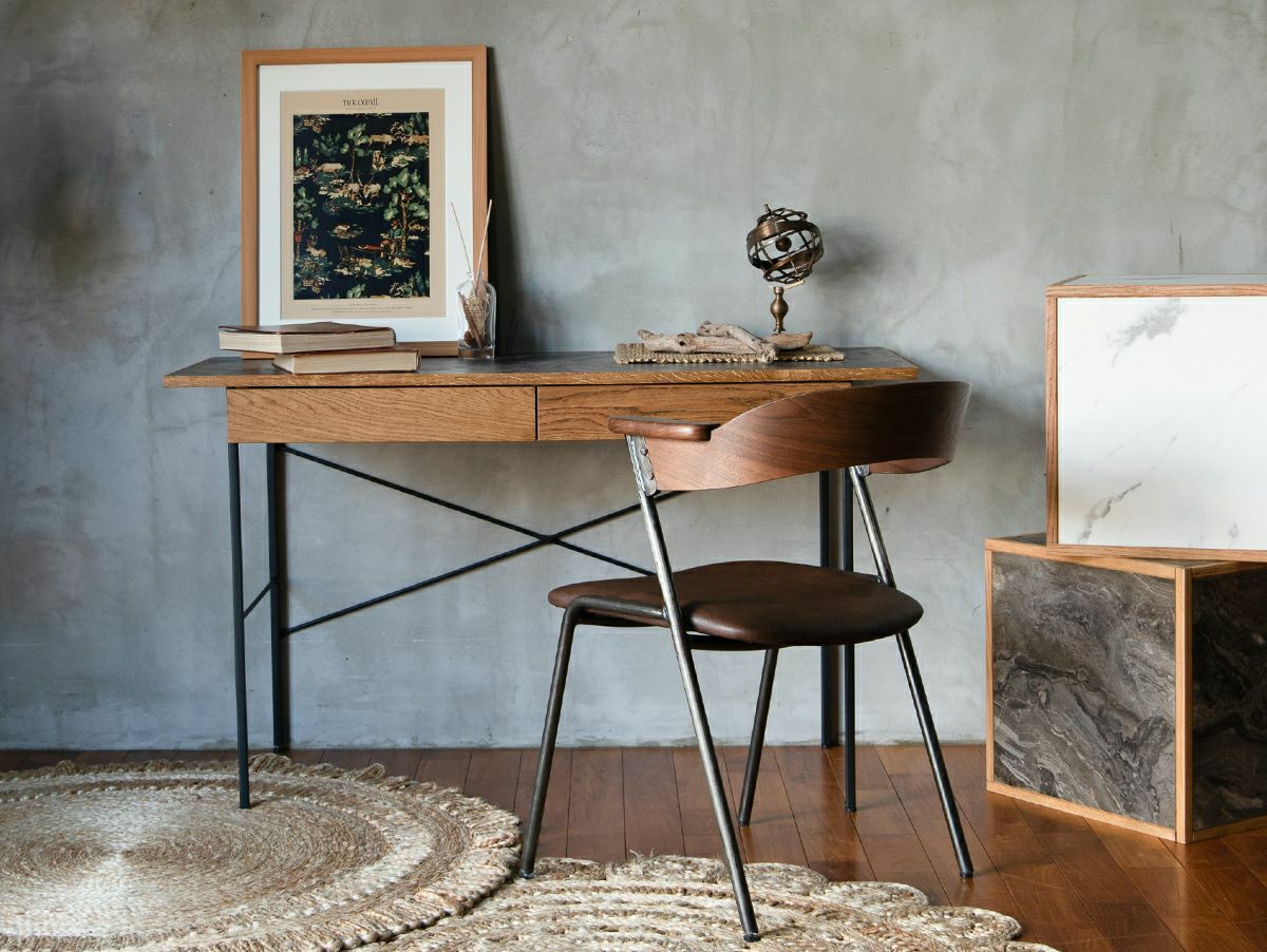 送料無料】ダニス ショートアームチェア アーム ウォルナット - a