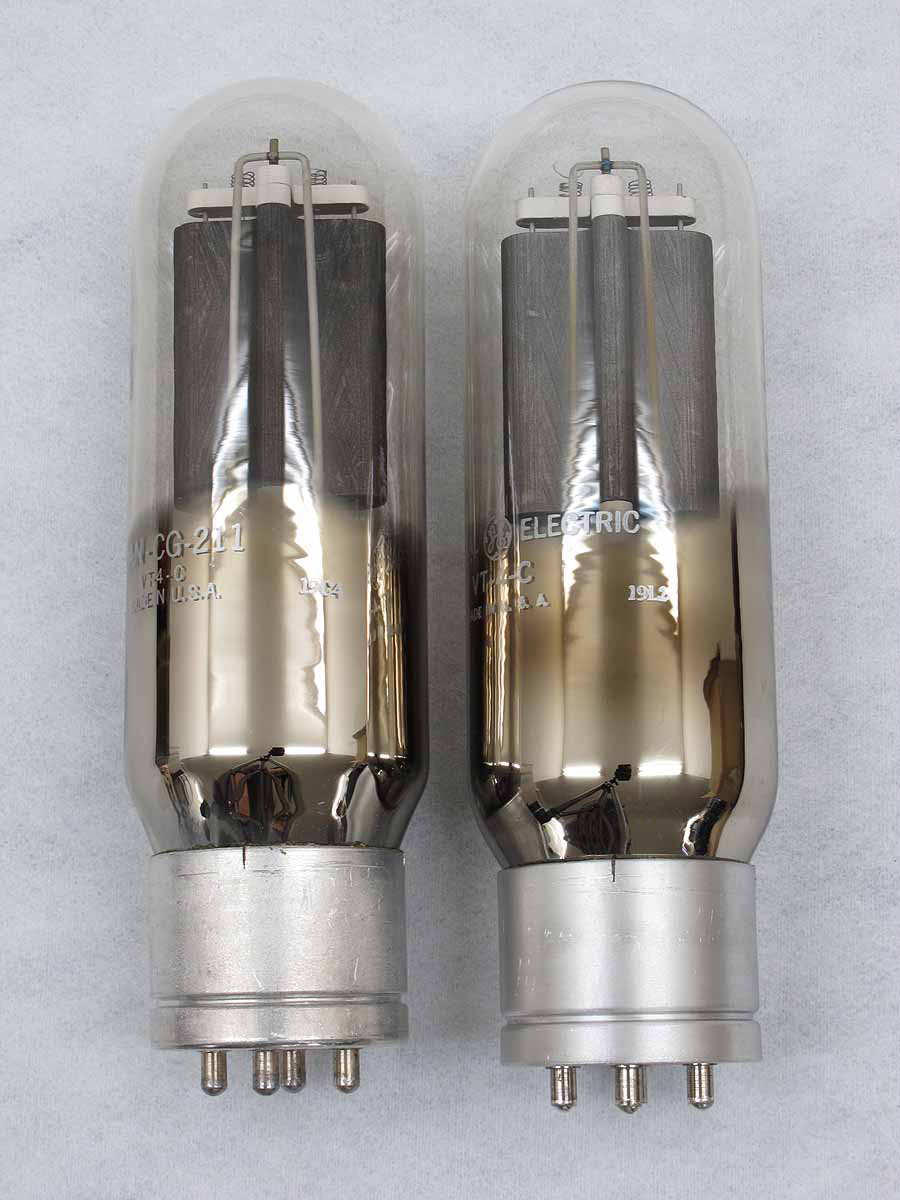 GE VT-4-C/211 真空管 大型三極管 二本 @16966 / 中古オーディオ買取