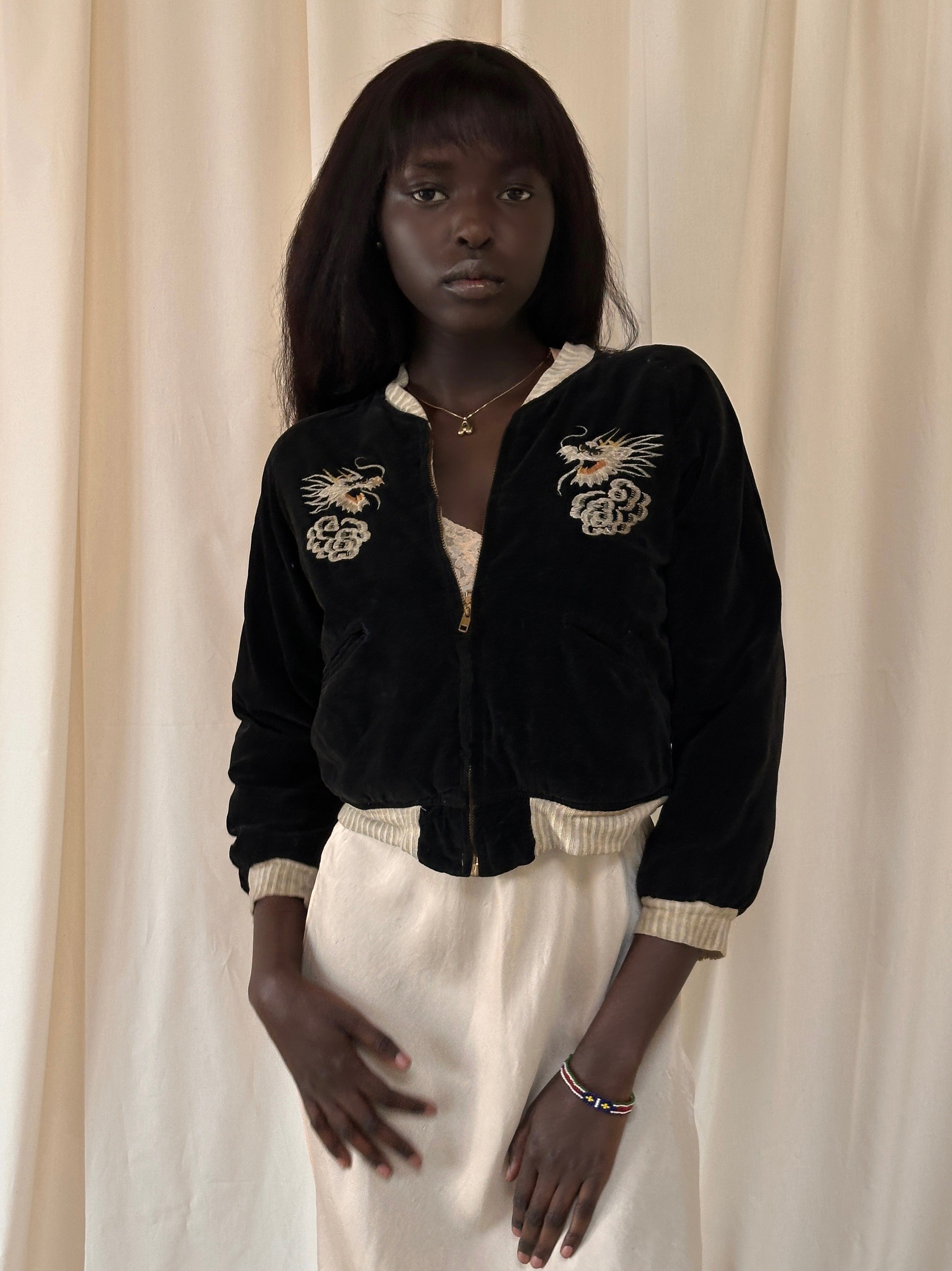 Vintage 1950's Okinawa Velvet Souvenir Jacket – Afterlife Boutique
