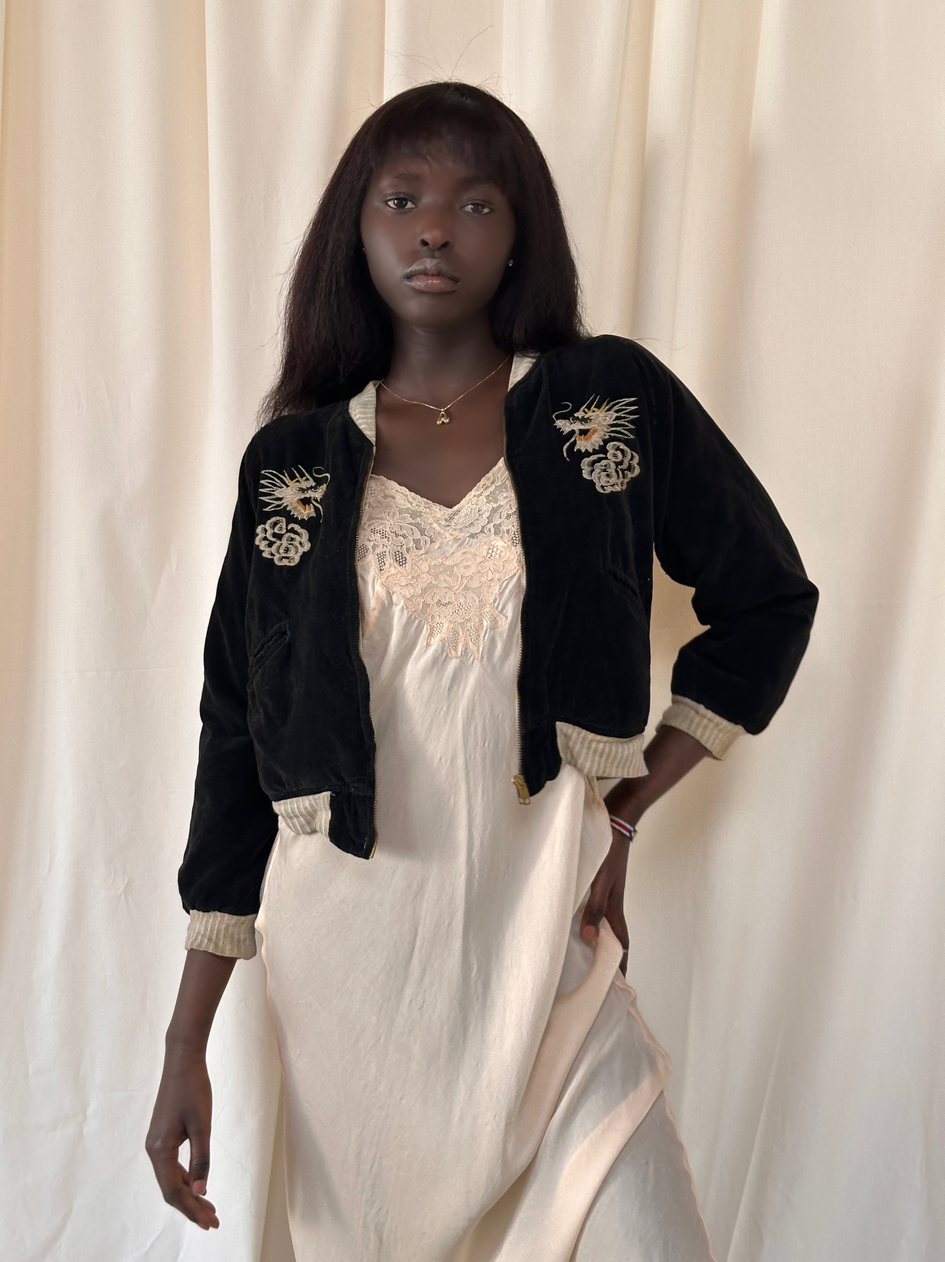 Vintage 1950's Okinawa Velvet Souvenir Jacket – Afterlife Boutique