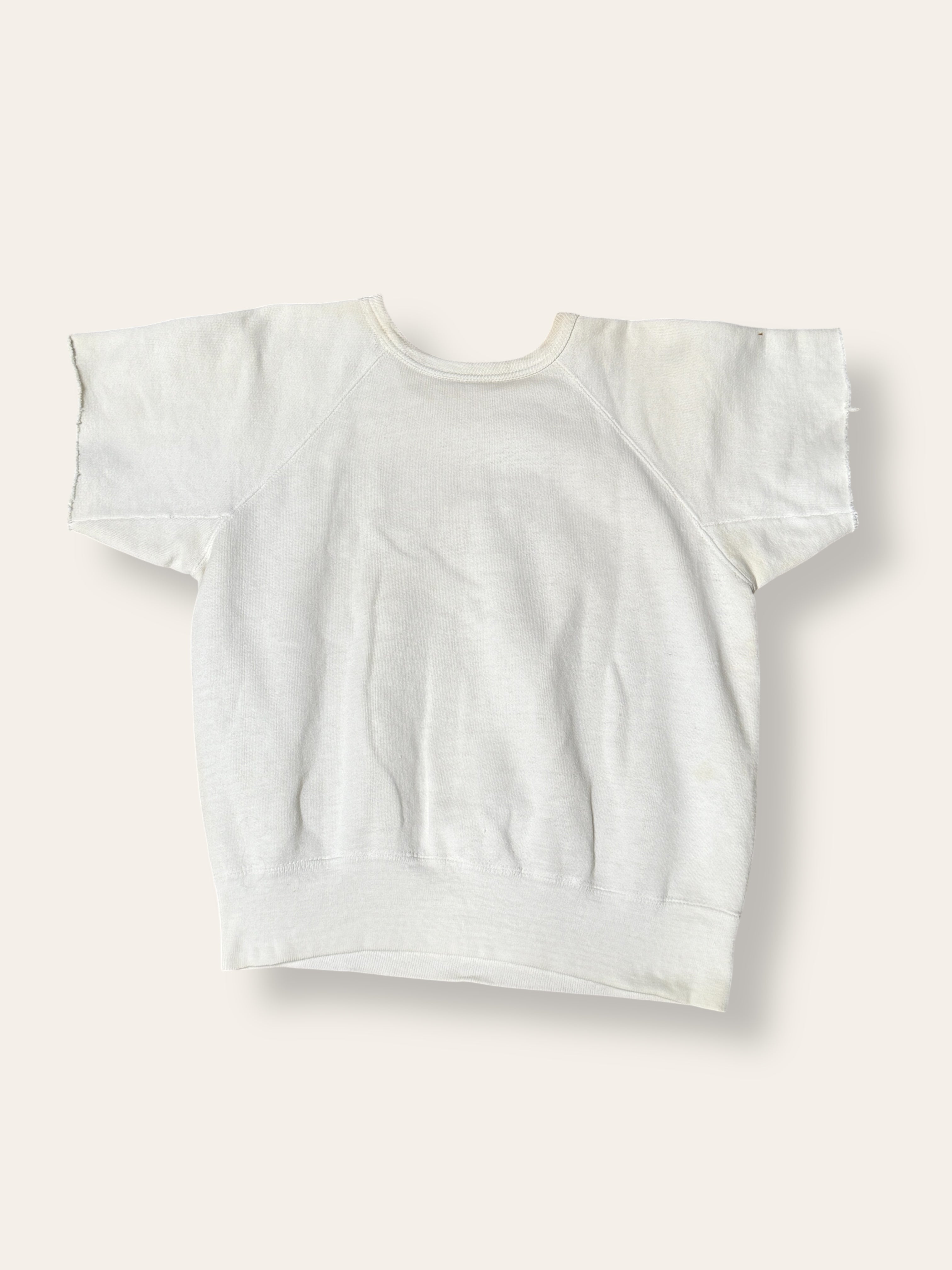 Vintage 1960's State College Iowa Flock Print Sweatshirt